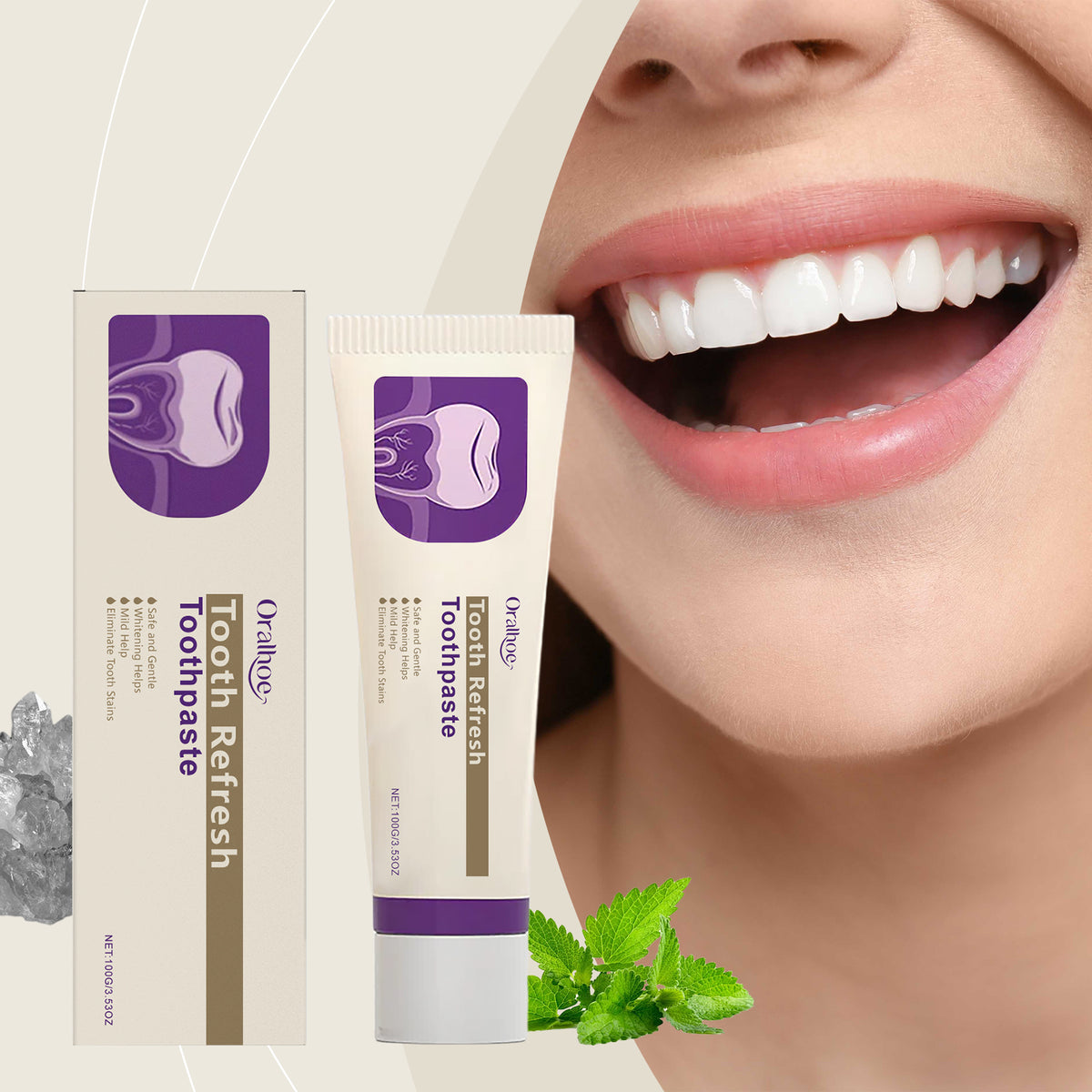 Whitening Repair Toothpaste 100g - Oral Care for Bright Teeth