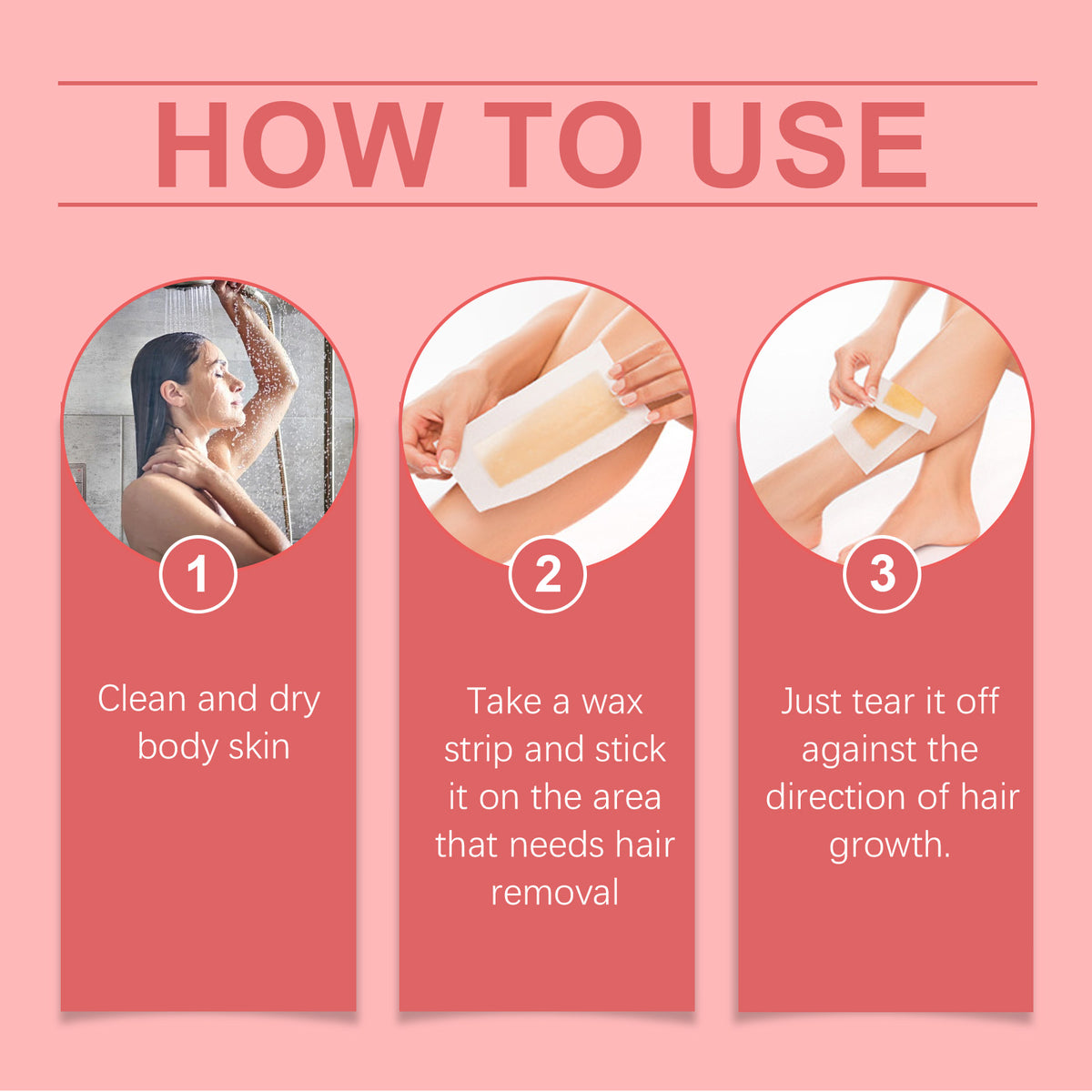 Citrus Scented Hair Removal Wax Paper Strips - 30 Pcs