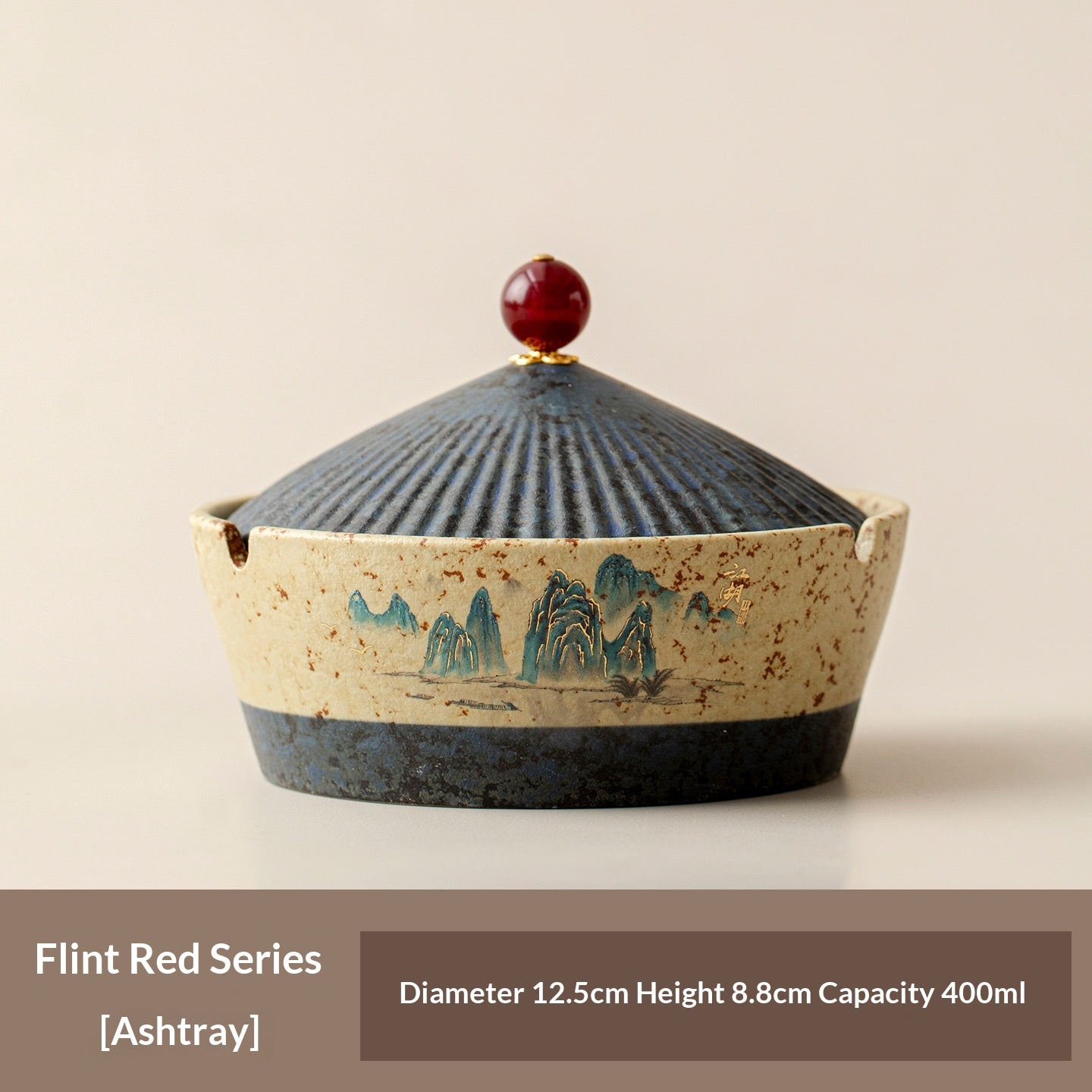 Ceramic Ashtray Set for Home & Office with Artistic Flair - Multiple Styles