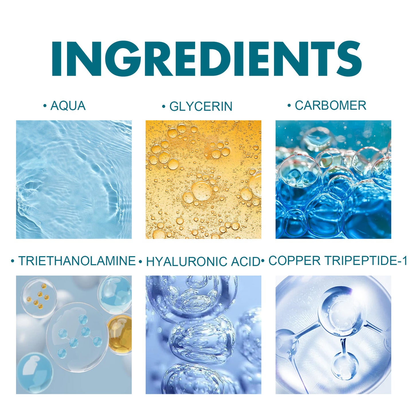 Blue Copper Peptide Facial Essence Capsules - Anti-Aging Skin Firming Serum