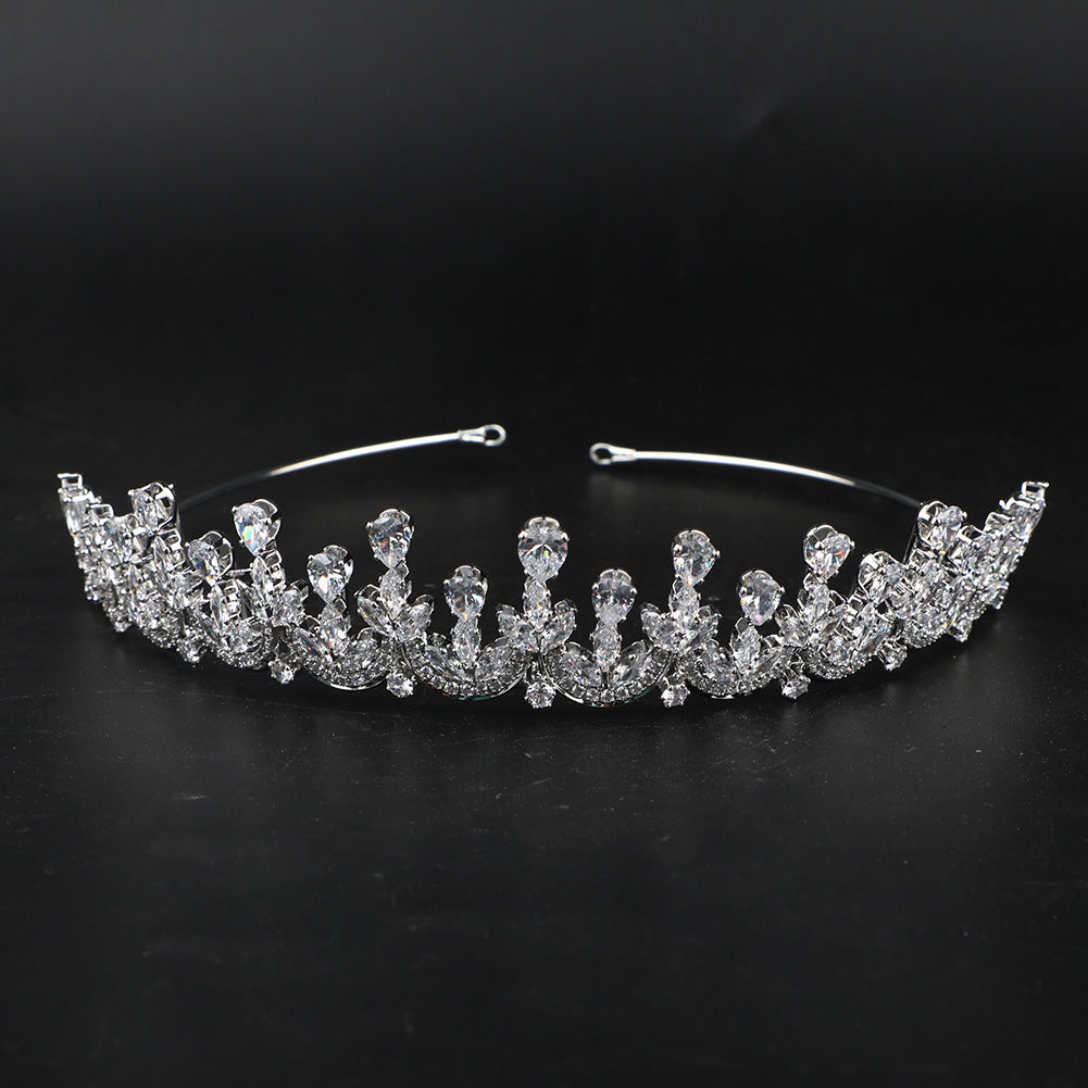 Zircon Bridal Crown with AAA Crystals