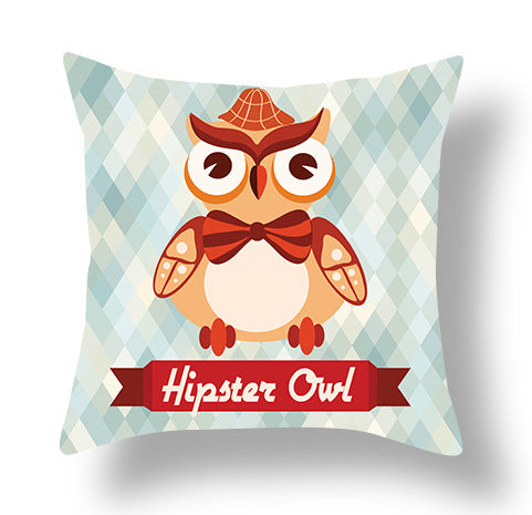 Animal Cartoon Plush Cushion Cover - 45x45cm Home Decor Pillowcase