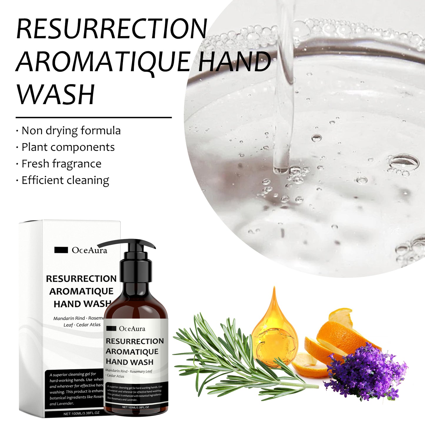 Lavender Scented Hand Sanitizer - 100ml Moisturizing Deep Cleansing Gel