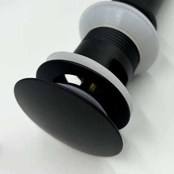 Bathroom Sink Drain with Overflow - Stainless Steel Pop-Up Stopper for Vessel Sinks