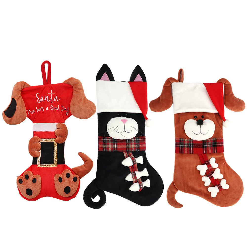 Christmas Stockings Set - Cute Cartoon Designs for Holiday Decor