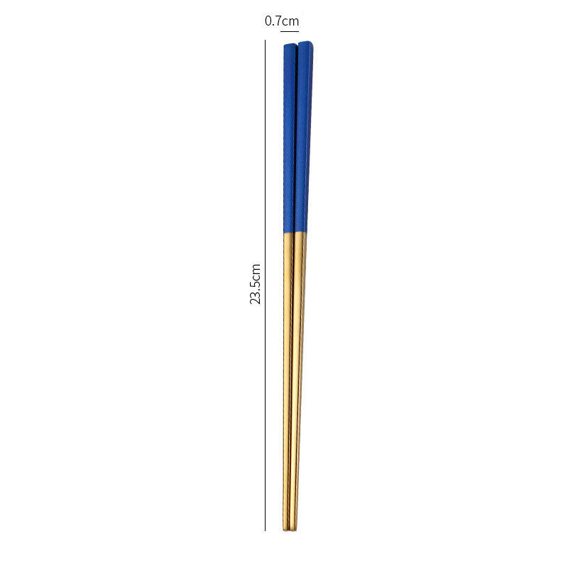 Stainless Steel Non-Slip Anti-Fungal Chopsticks for Home Use