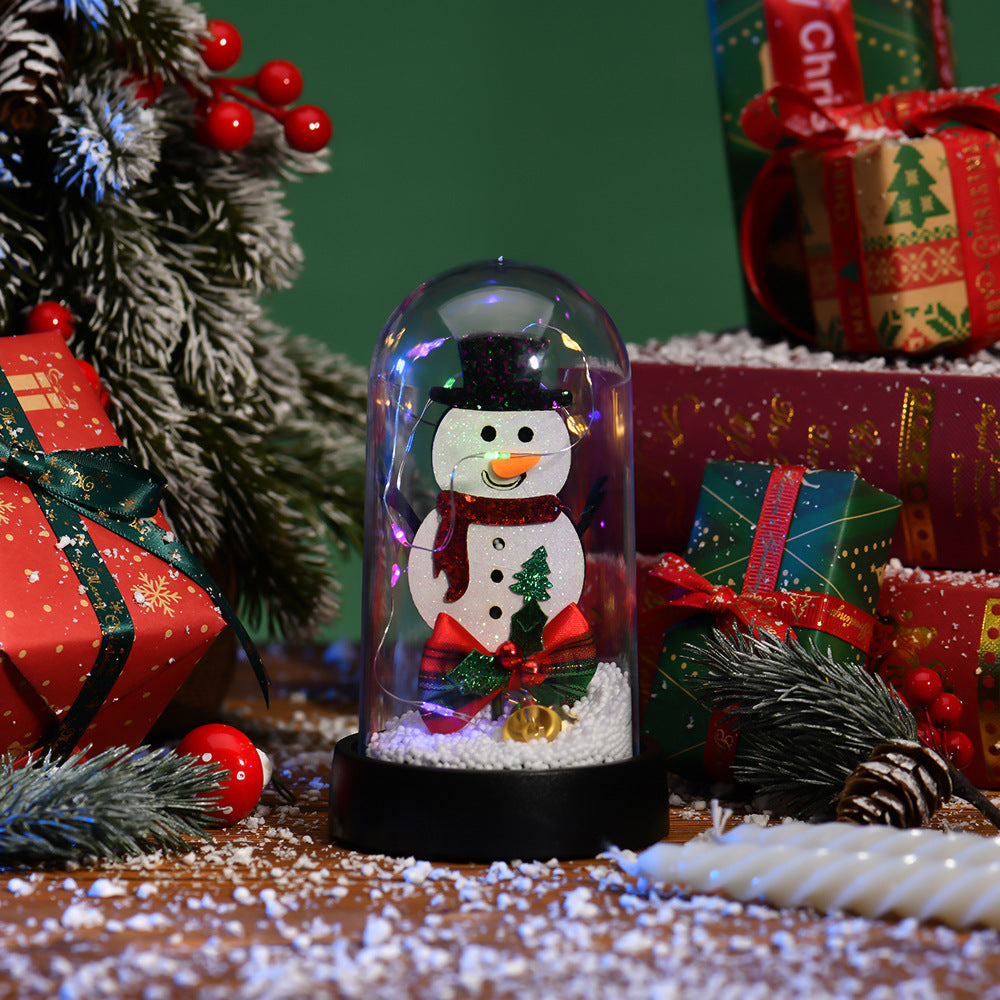 LED Christmas Tree Light Decor Glass Lampshade Ornaments for Holiday Home