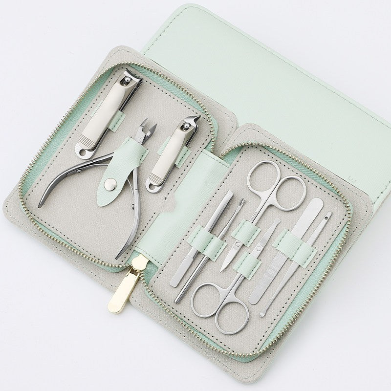 9-Piece Nail Clipper Set, Stainless Steel Manicure Kit