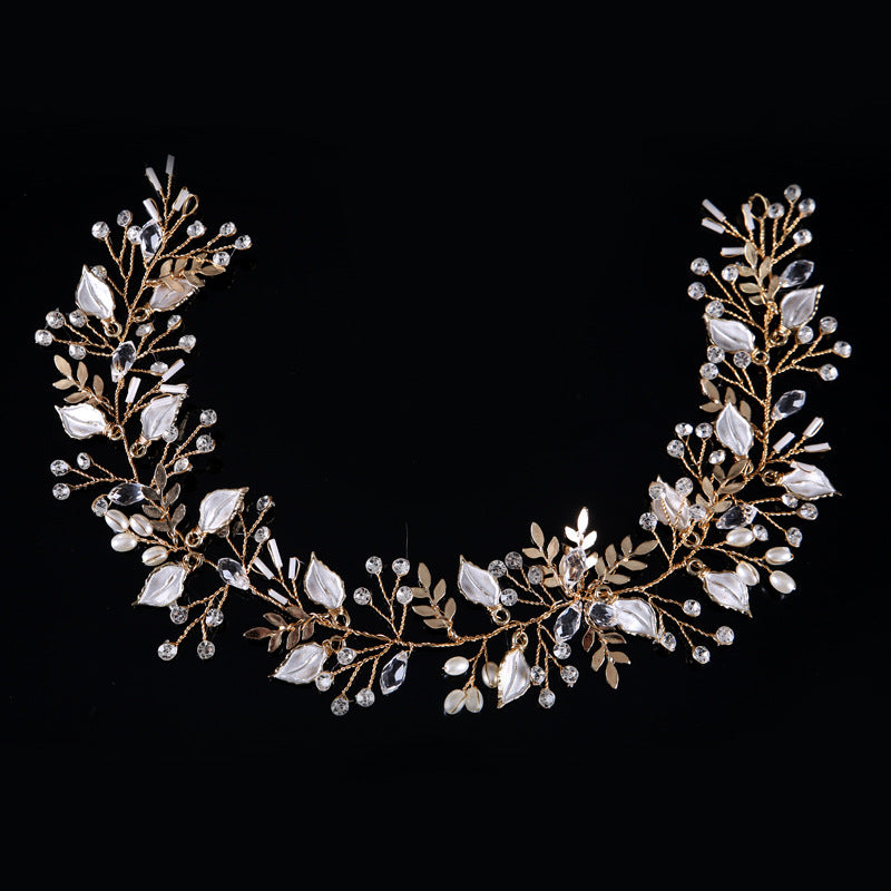 Korean Style Bridal Headwear Accessories Hairband with Leaves - Silver, Gold, Rose Gold