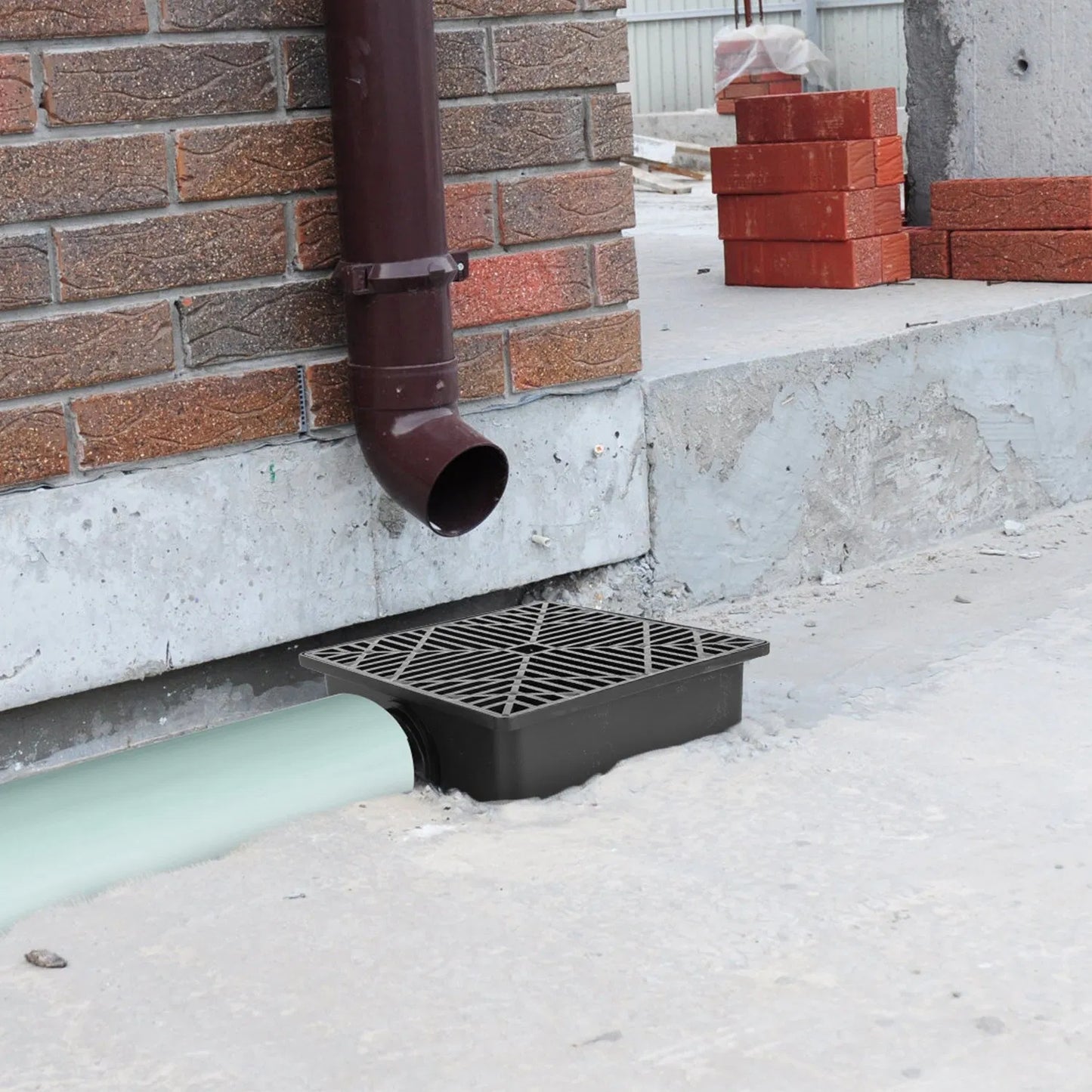 Flexible Extendable Gutter Downspout Extension Kit for House Foundation Protection - Black