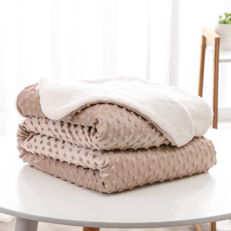 Soft Double-Layer Lambswool Blanket 150x200cm - Multiple Colors