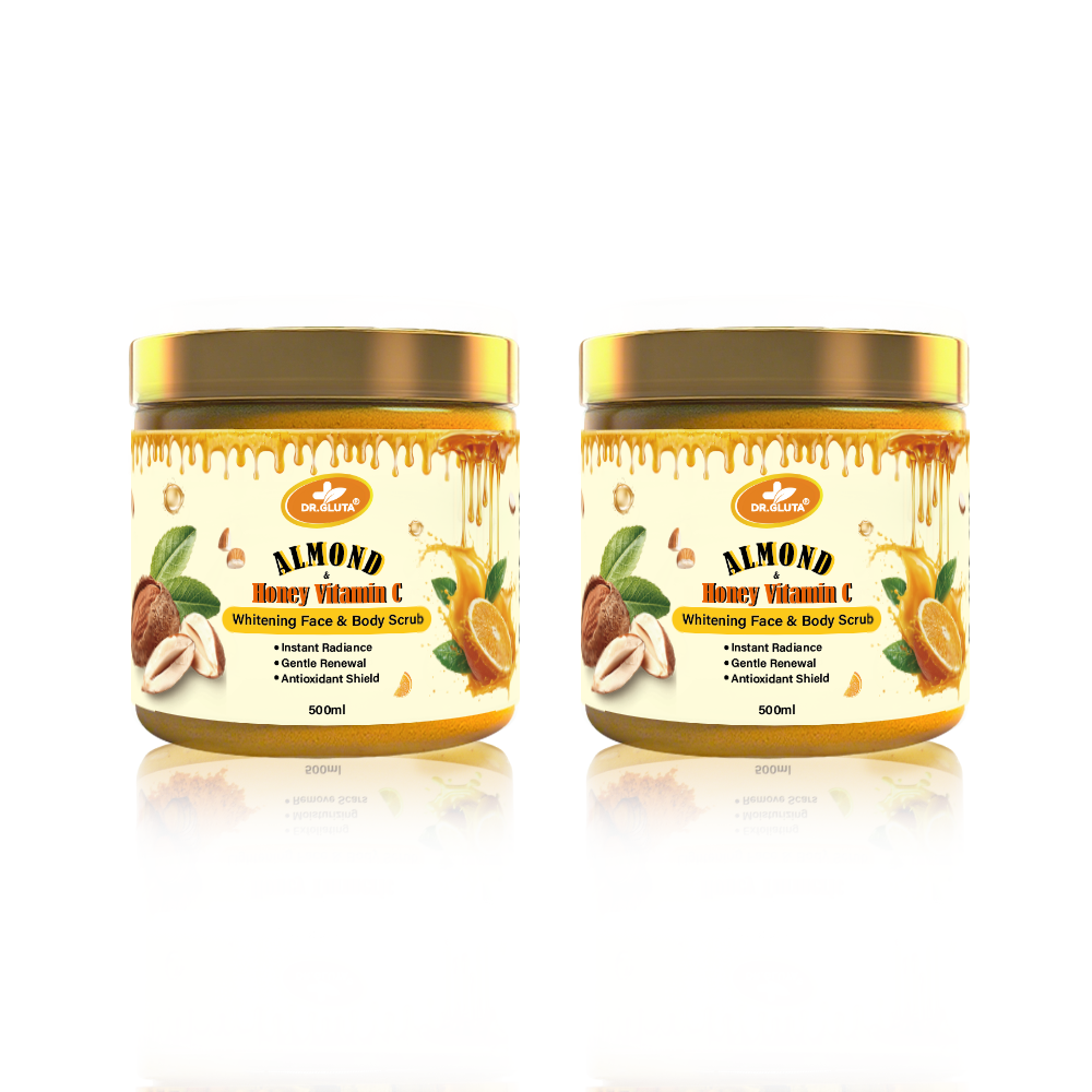 Vitamin C Body Scrub with Almond Oil - Brightening & Whitening 500ml