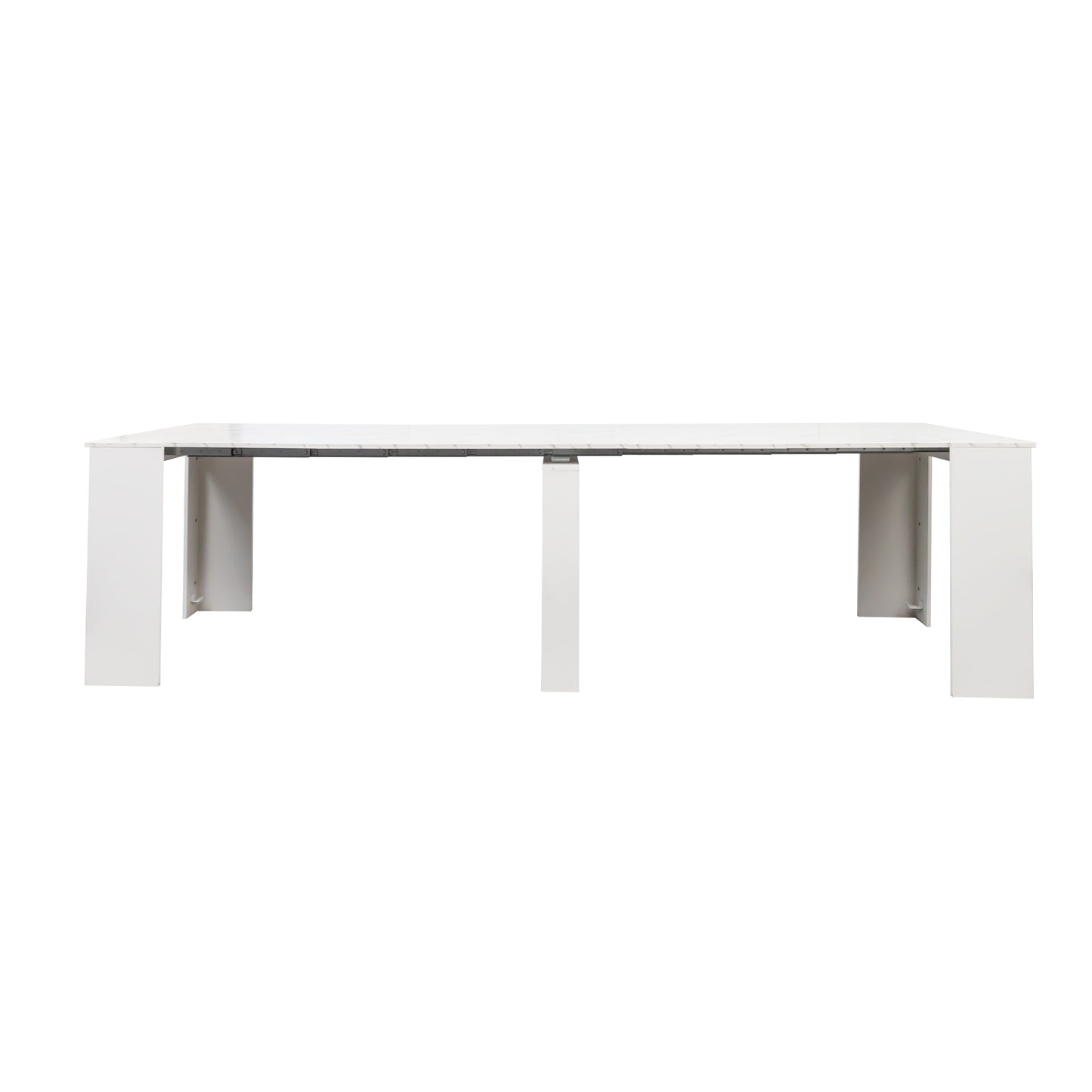 Extendable Console Table - White Line, Multifunctional Design