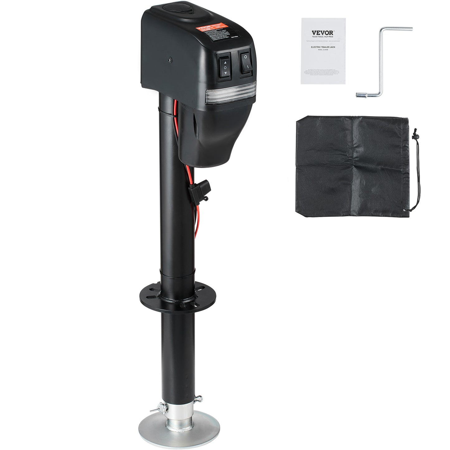 Electric Trailer Tongue Jack 4000 Lb Waterproof RV & Utility Trailer Lift