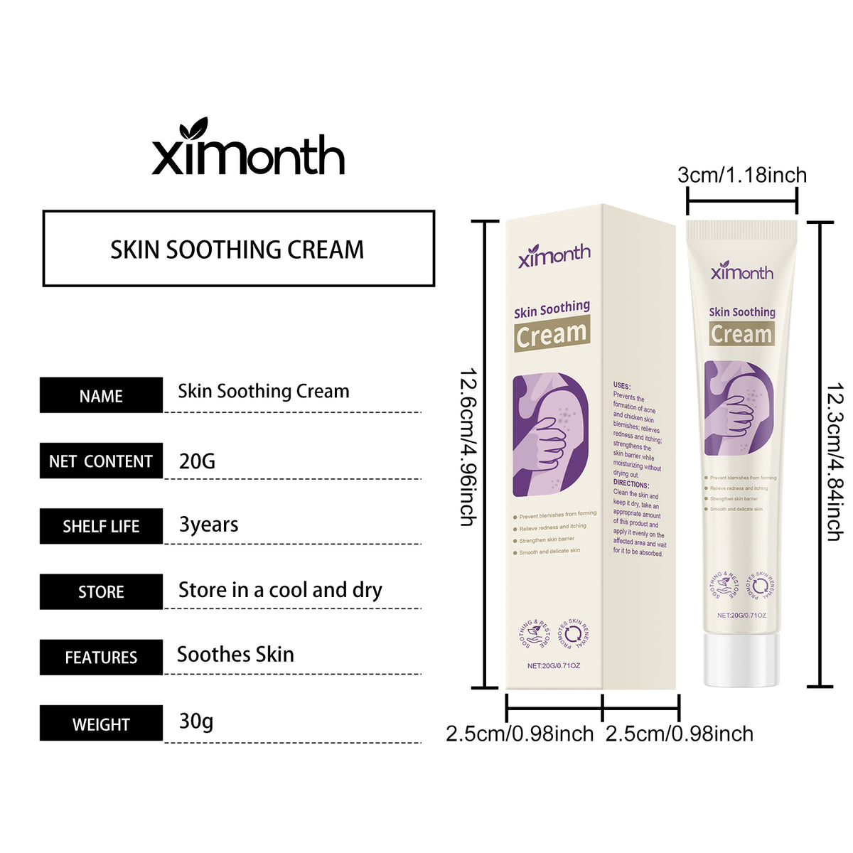 Skin Soothing Cream 20g Box
