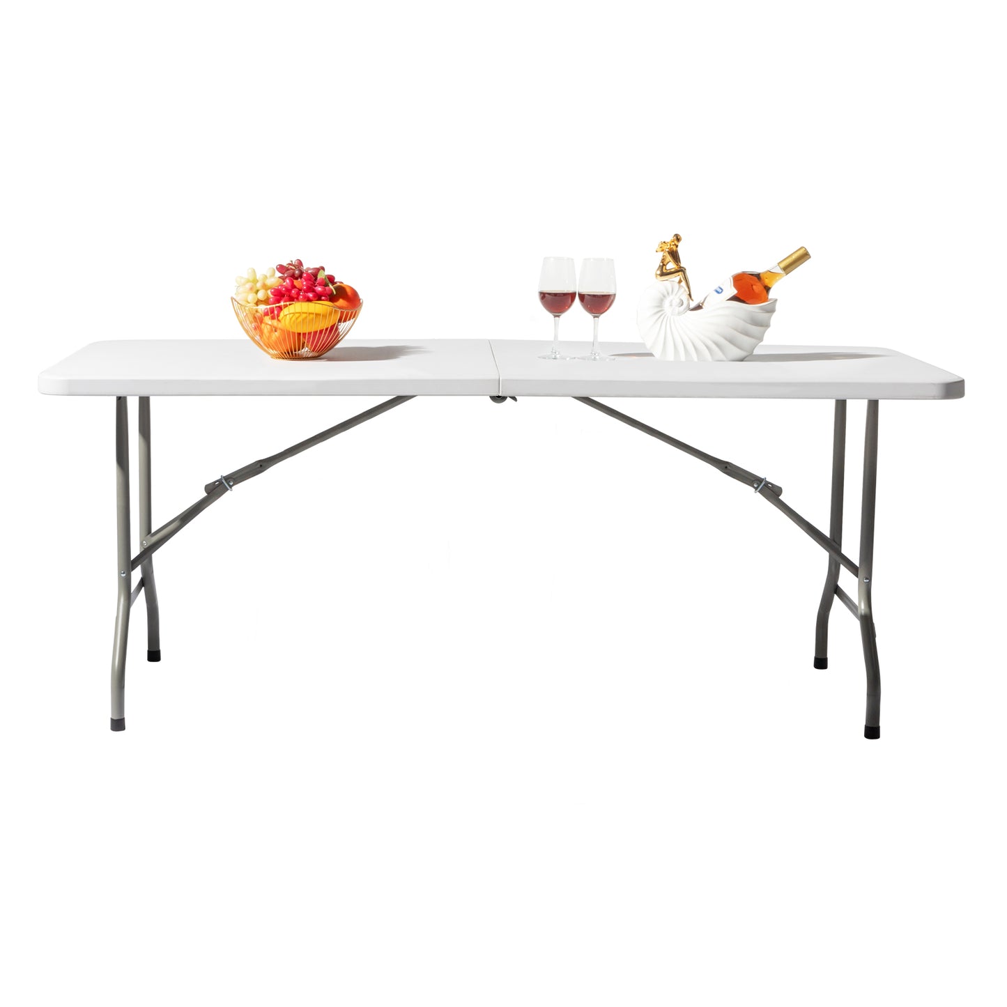 Portable Folding Rectangular Table - Outdoor & Indoor Use