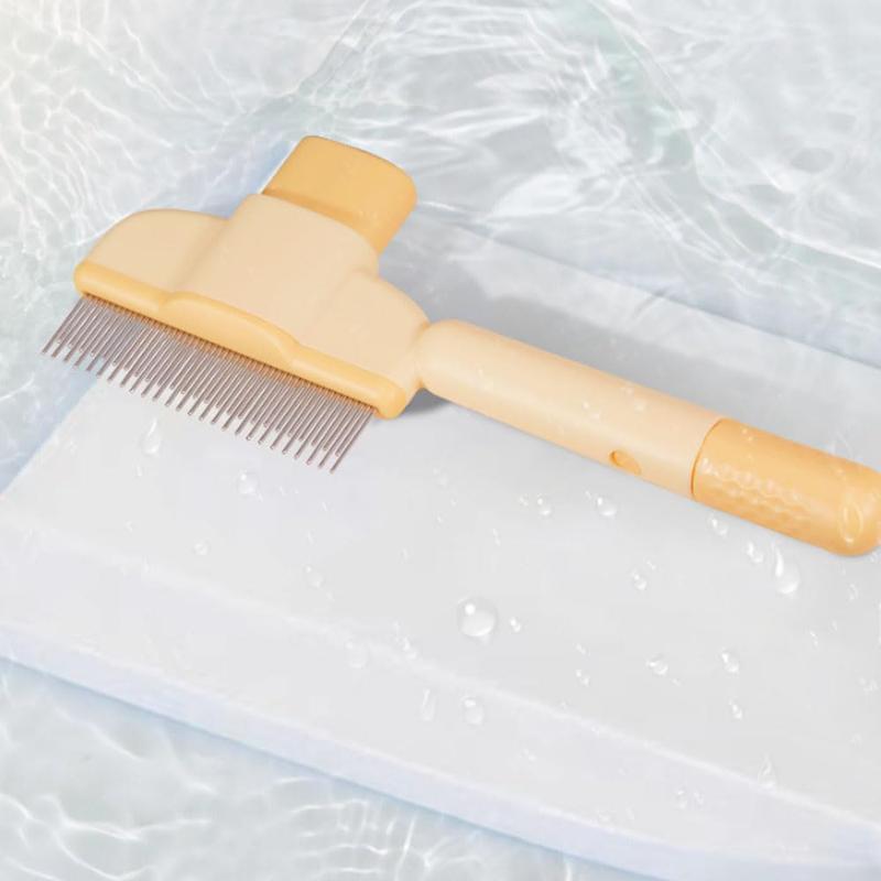 Pet Hair Remover Comb for Long Hair Knot Removal & Grooming - Self-Cleaning Massage Tool