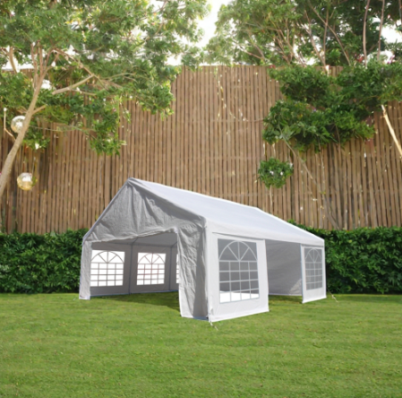Heavy Duty 20x20 Feet Party Tent with Carry Bags - White