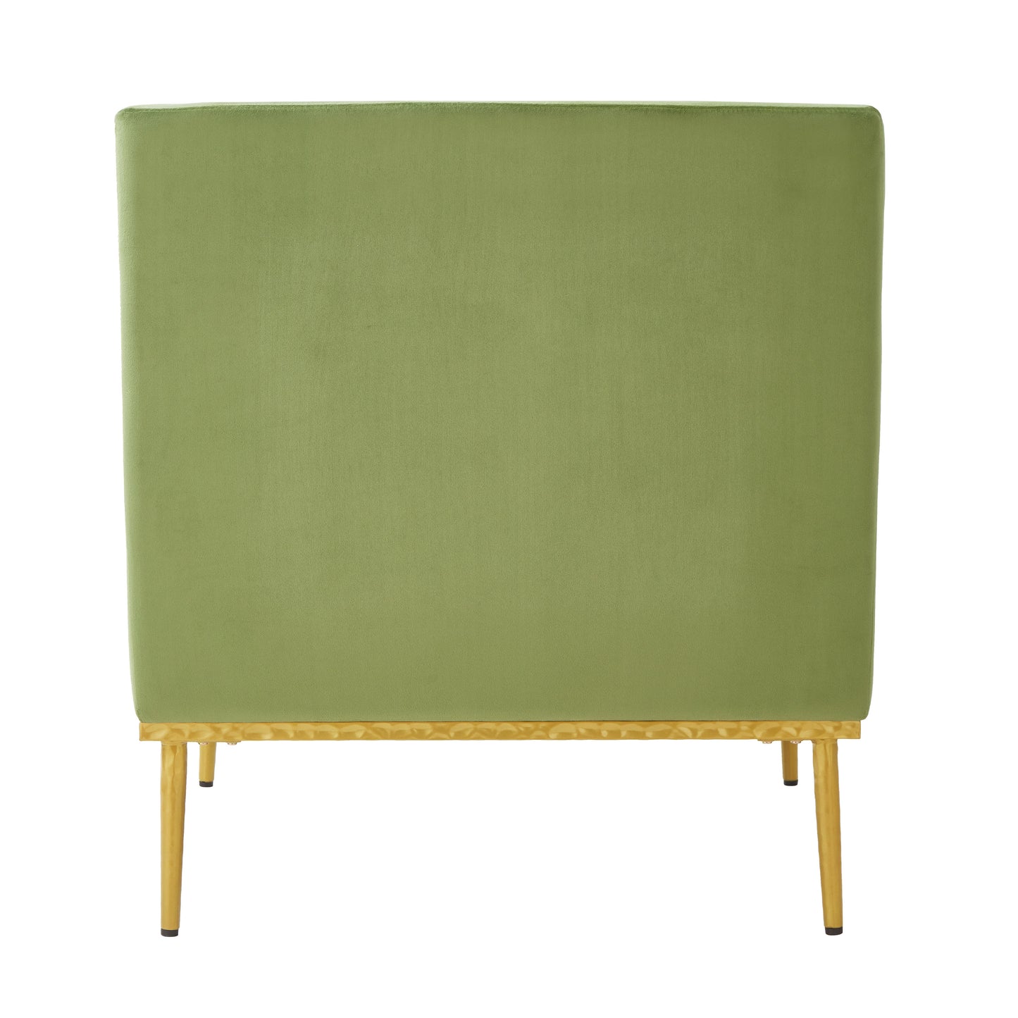 Modern Velvet Accent Chair - Green Armchair for Living Room
