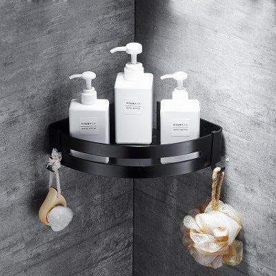 Space Aluminum Tripod Corner Rack for Bathroom Storage - Multiple Styles