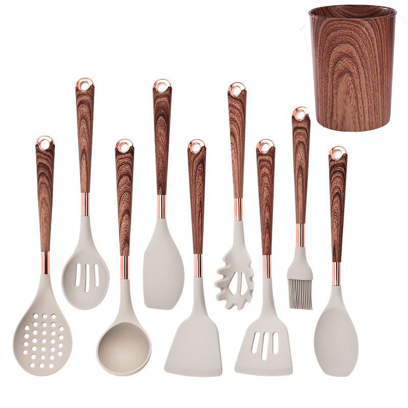 Silicone Kitchen Utensil Set 12 Pieces Non-Stick Spatulas & Holder