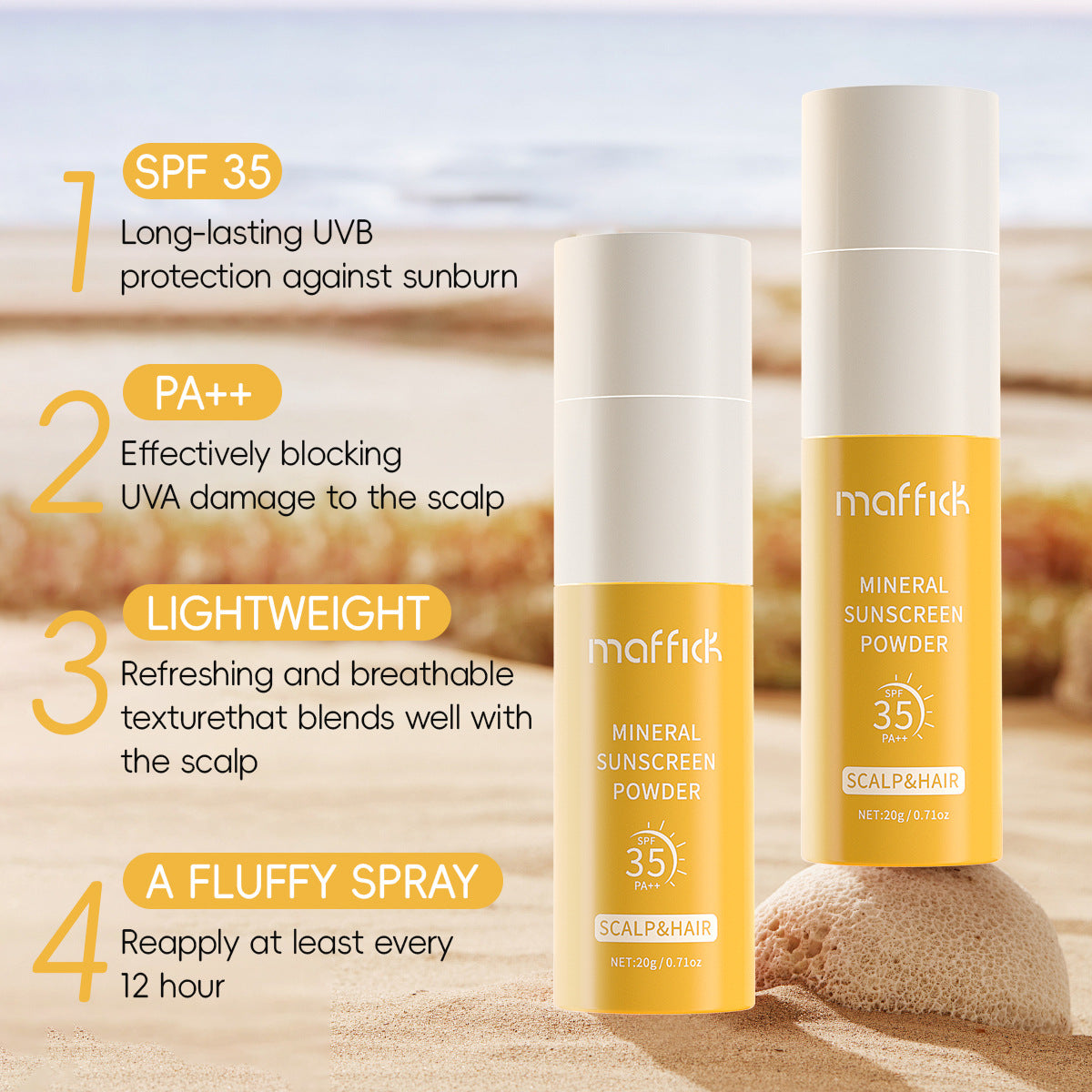 Sunscreen Dry Chemical Control Oil Spray Powder