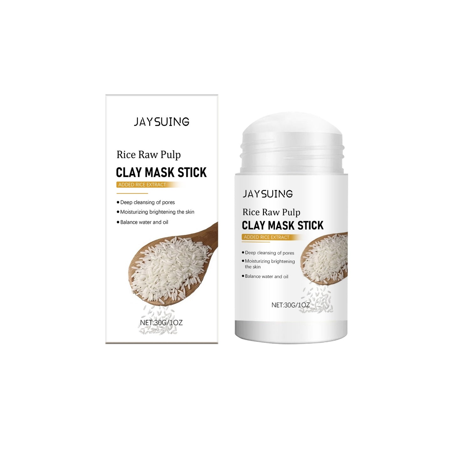 Rice Cleaning Mud Film Stick 30g Skin Care Body Treatment for Pores