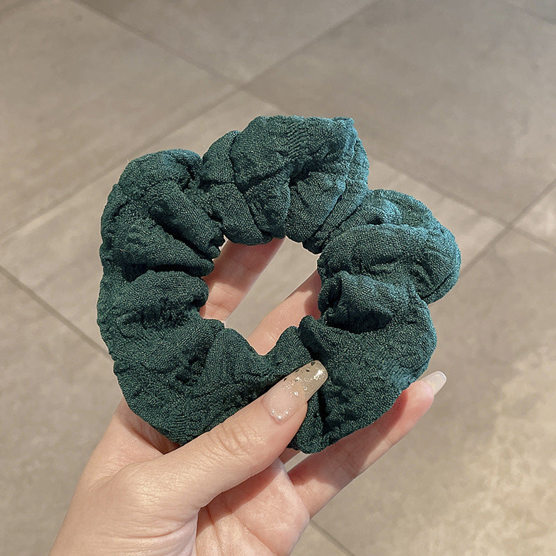 Winter Plush Pork Intestine Hair Ring - Colorful Hair Accessory for Women