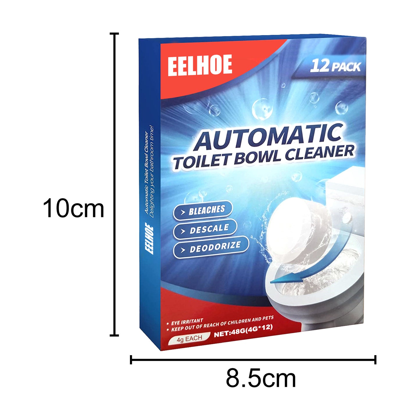 Toilet Cleaning Tablets Effervescent 12pcs - Bathroom Disinfectant