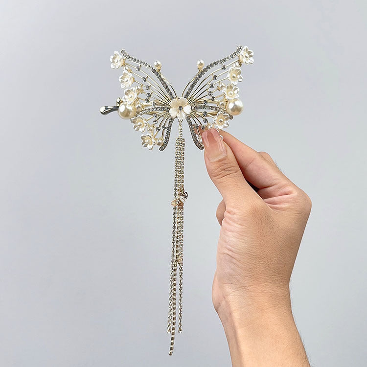 Lily Butterfly Banana Clip Gold - Mori Style Hair Accessory