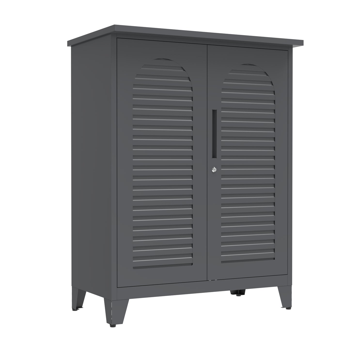 47'' Tall Metal Tool Storage Cabinet - Slate Color