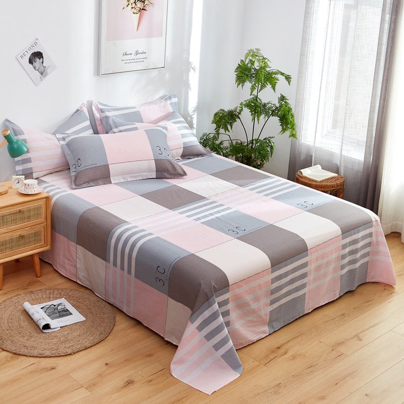 Cotton Printed Twill Bed Sheets - Multiple Sizes & Patterns Available