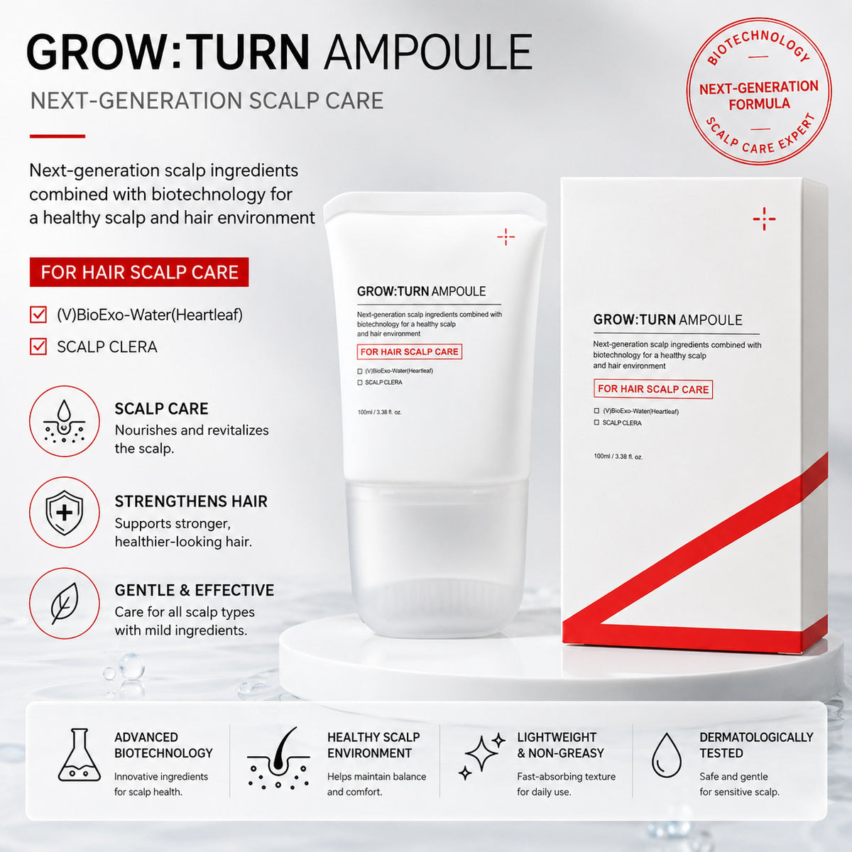 Hair Serum with Applicator Brush 100ml