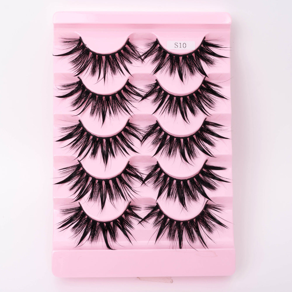 Natural 3D Dramatic Fairy Cluster False Eyelashes - 5 Pairs