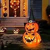 3FT Halloween Pumpkin Decoration with 50 LED Lights - Indoor/Outdoor