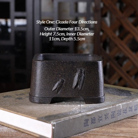 Yixing Clay Flower Pot for Coffee Table Use - Multiple Styles & Variations