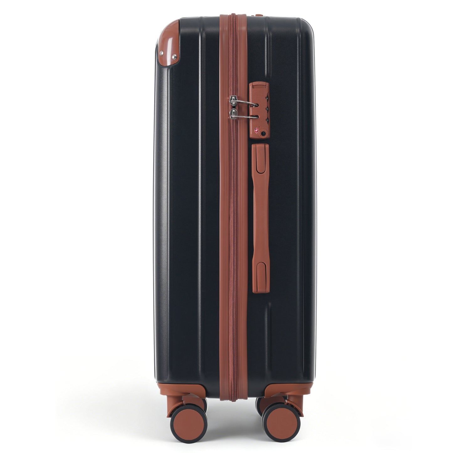 Premium ABS Travel Luggage Set - 3-Piece Suitcase with TSA Lock & 360° Spinner Wheels - Black