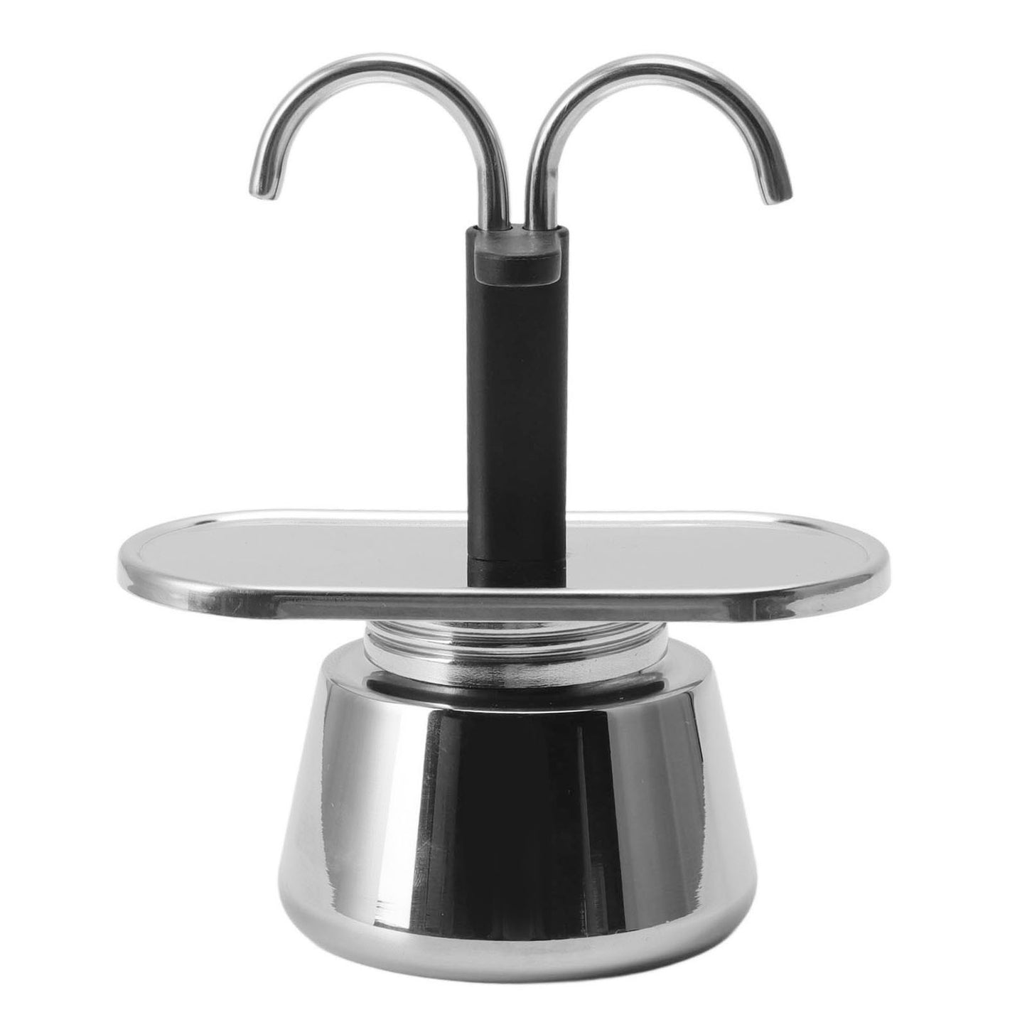 Double Head Stainless Steel Coffee Pot 100ml Stovetop Italian Coffee Maker