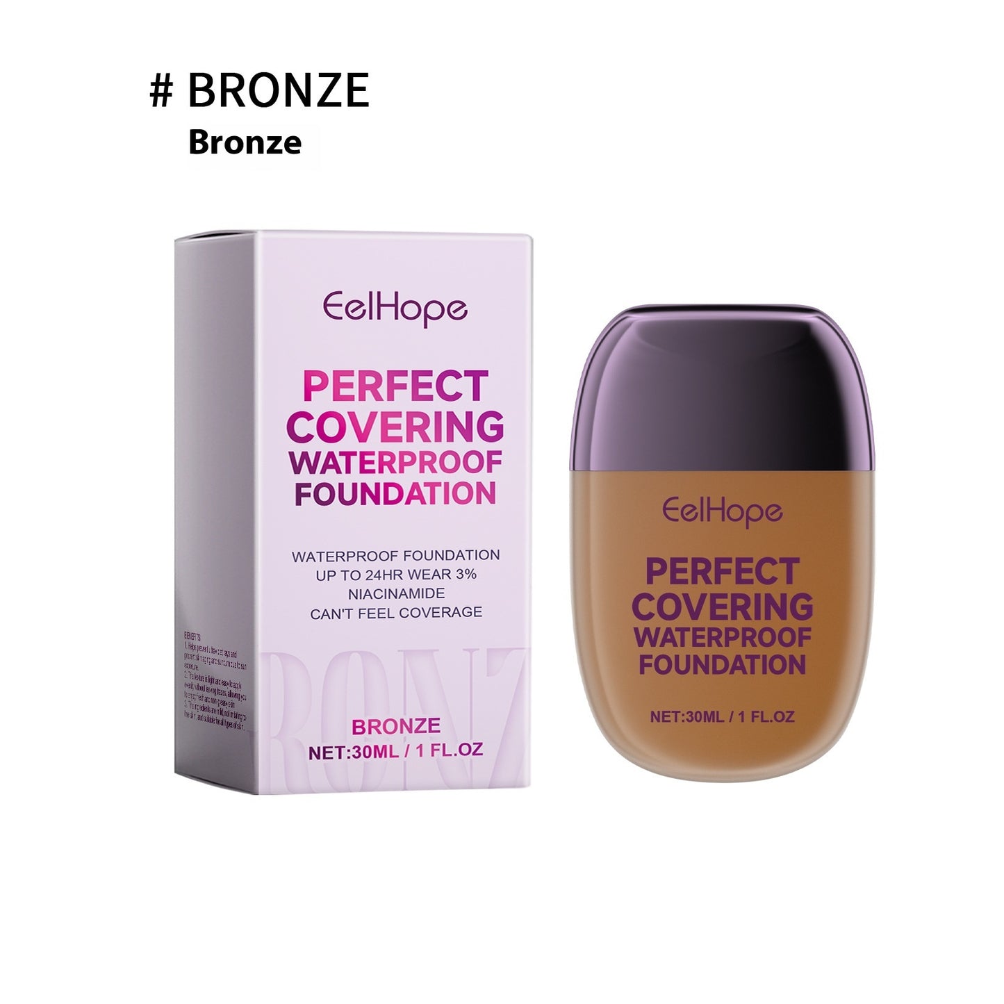Concealing Liquid Foundation for Brightening & Skin Tone - 30ml Options