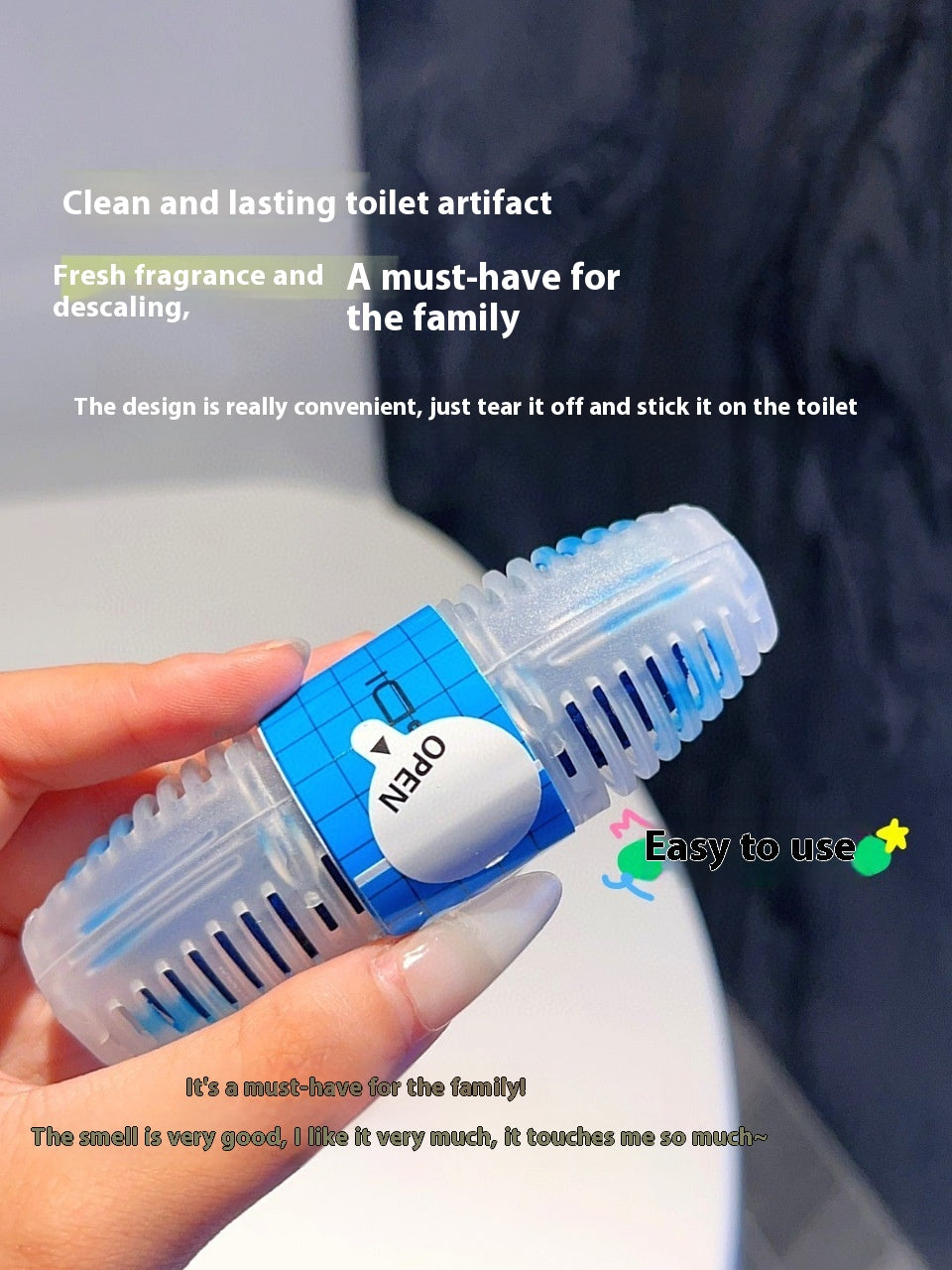 Toilet Descaling Deodorizer Ball - Hanging Toilet Cleaner with Fragrance