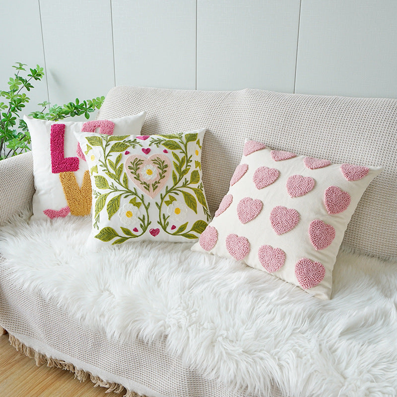 Minimalist Loop-Pile Pillow Cover 45x45cm Home Decor Cushion
