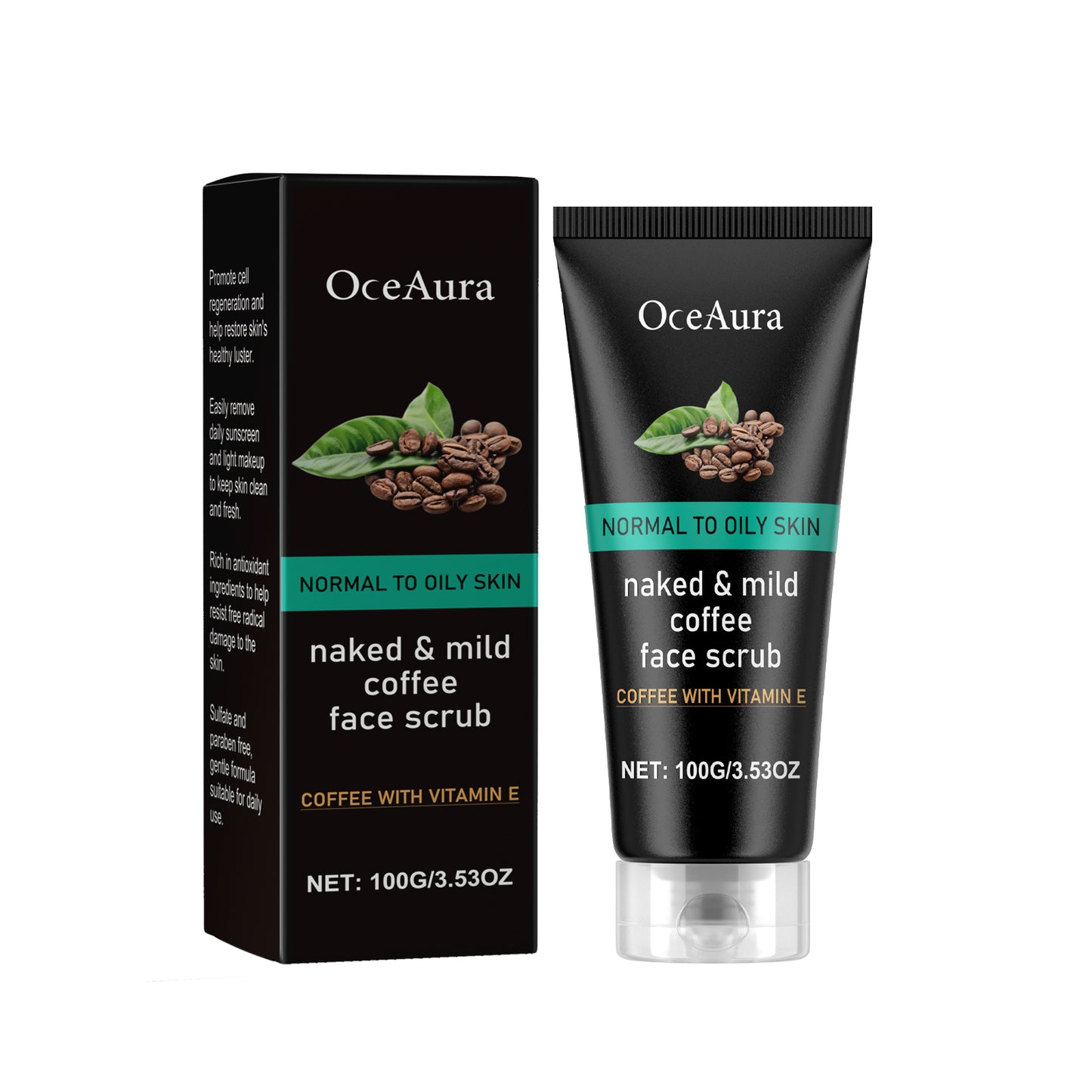 Caffeine Facial Cleanser - Gentle Exfoliating Pore-Clearing Face Wash