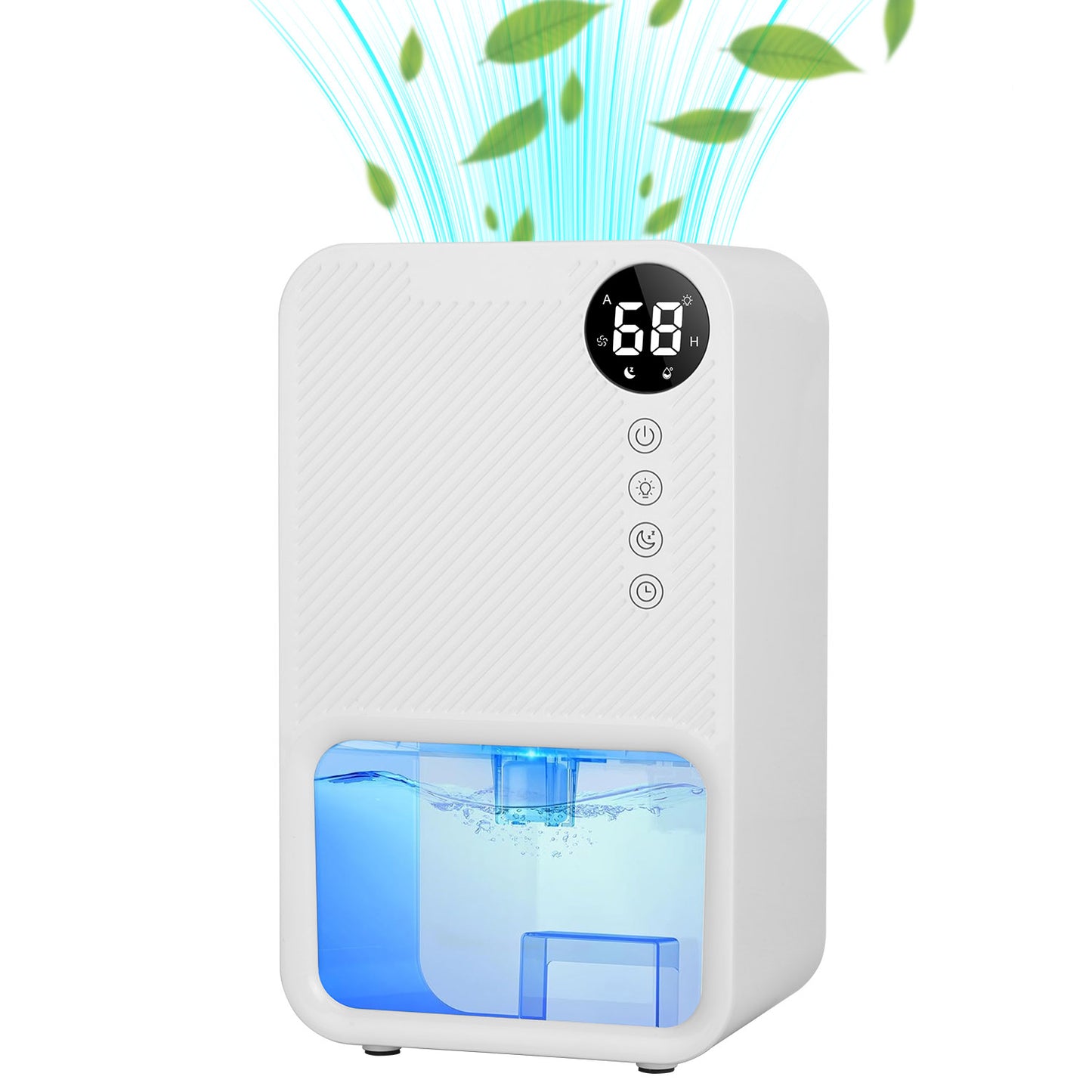 Portable Dehumidifier 37OZ with Sleep Mode, 7-Color Night Light, Timer for Home Bathroom Basement