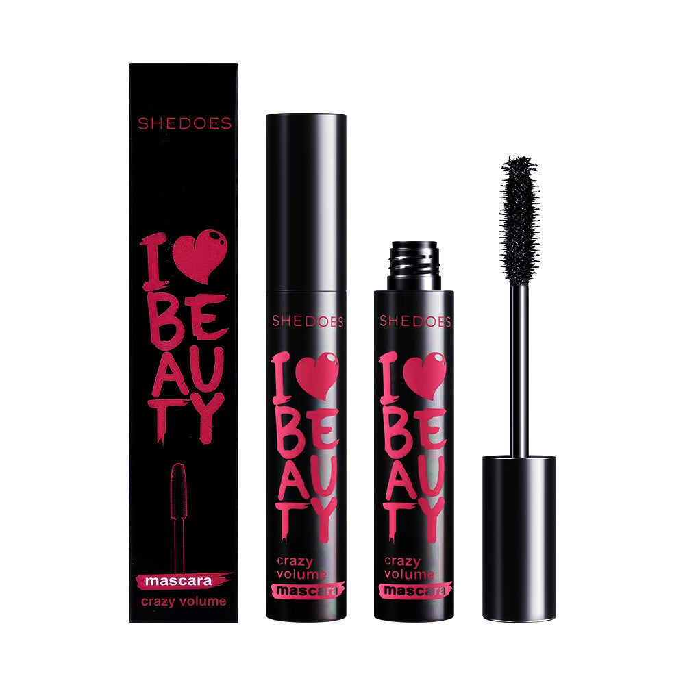 Waterproof Thick Lengthening Mascara Set - Smudge-Resistant, Large Capacity, 4 Colors