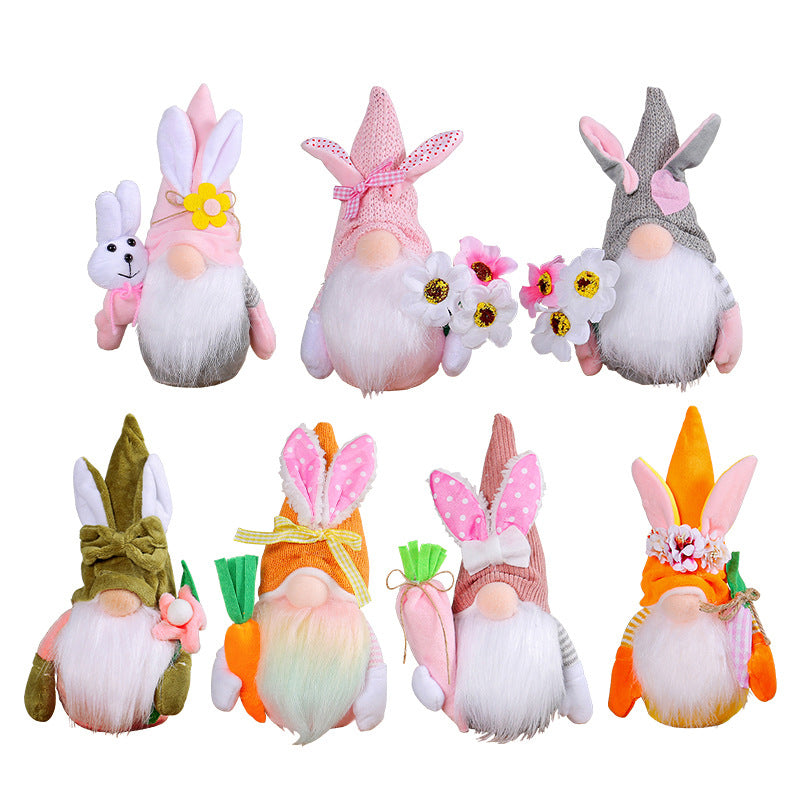 Easter Faceless Doll Gift Set Small Decor for Holiday Celebrations