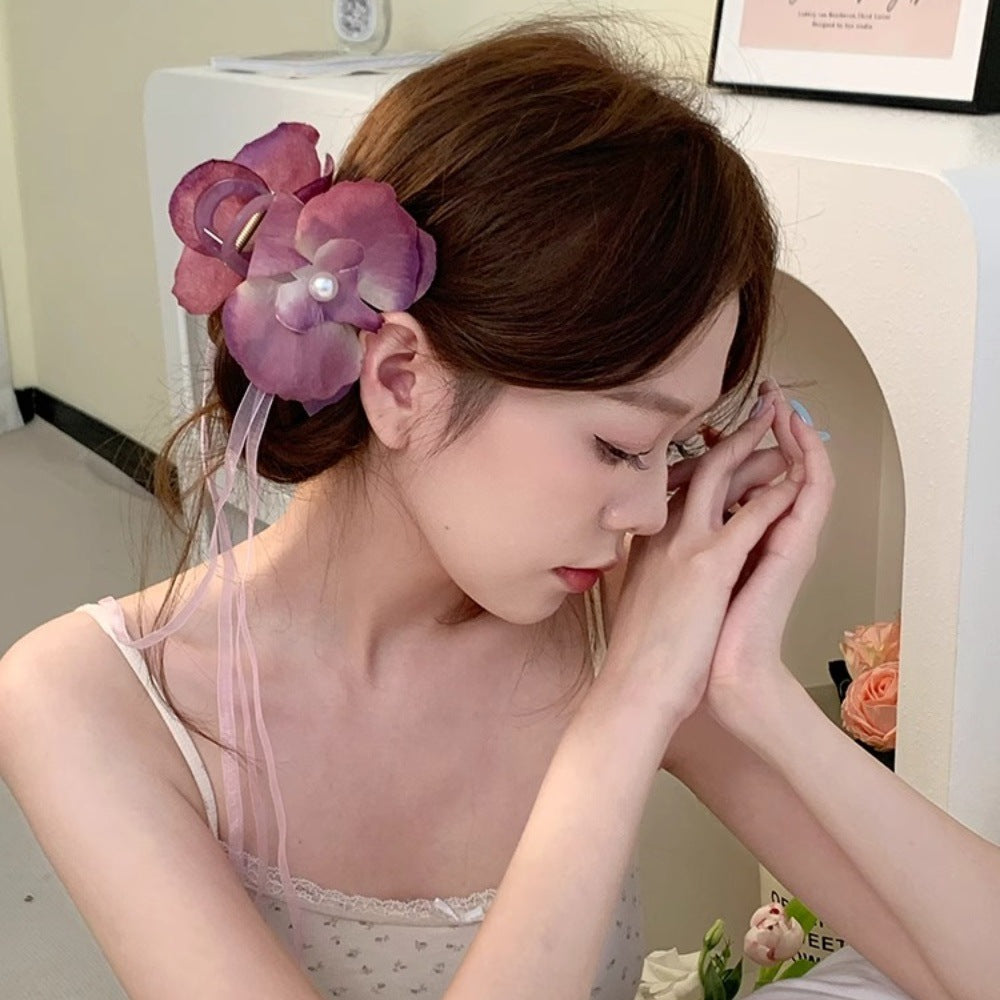 Flower Hairpin Set for Women - Ballet Phalaenopsis Style, Multiple Colors