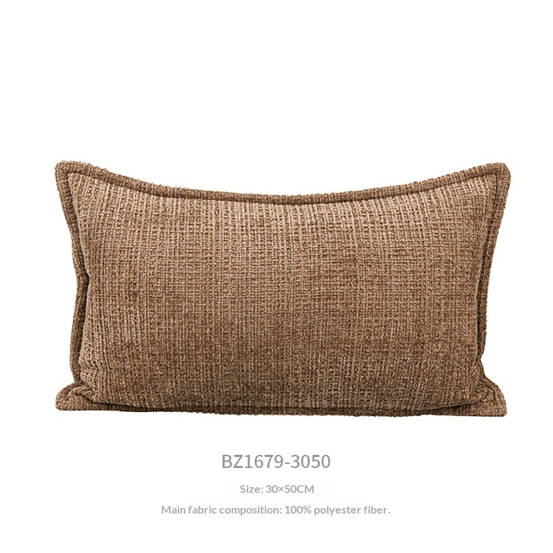 Mid-Century Modern Throw Pillow - Brown and Coffee Decorative Cushion
