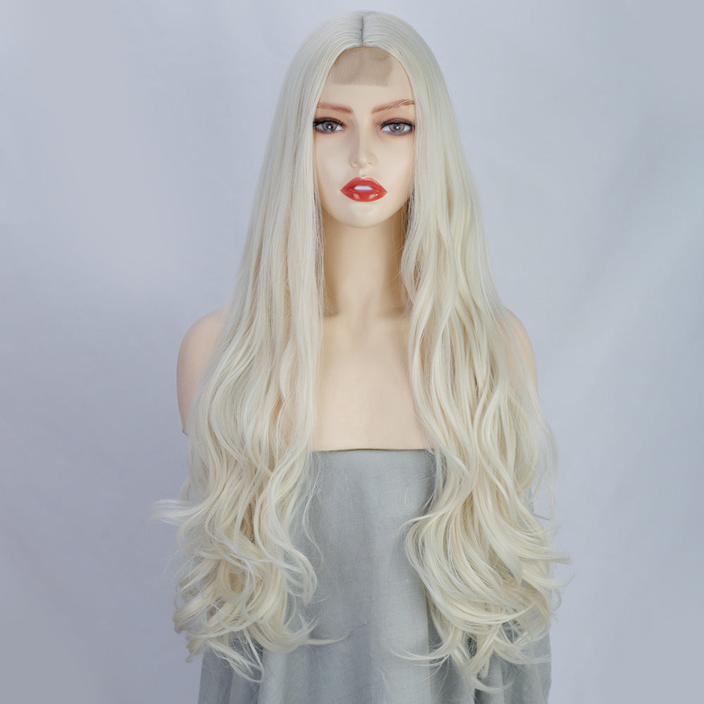 Medium Long Curly Synthetic Hair Wig - 26 Inches, Color A60