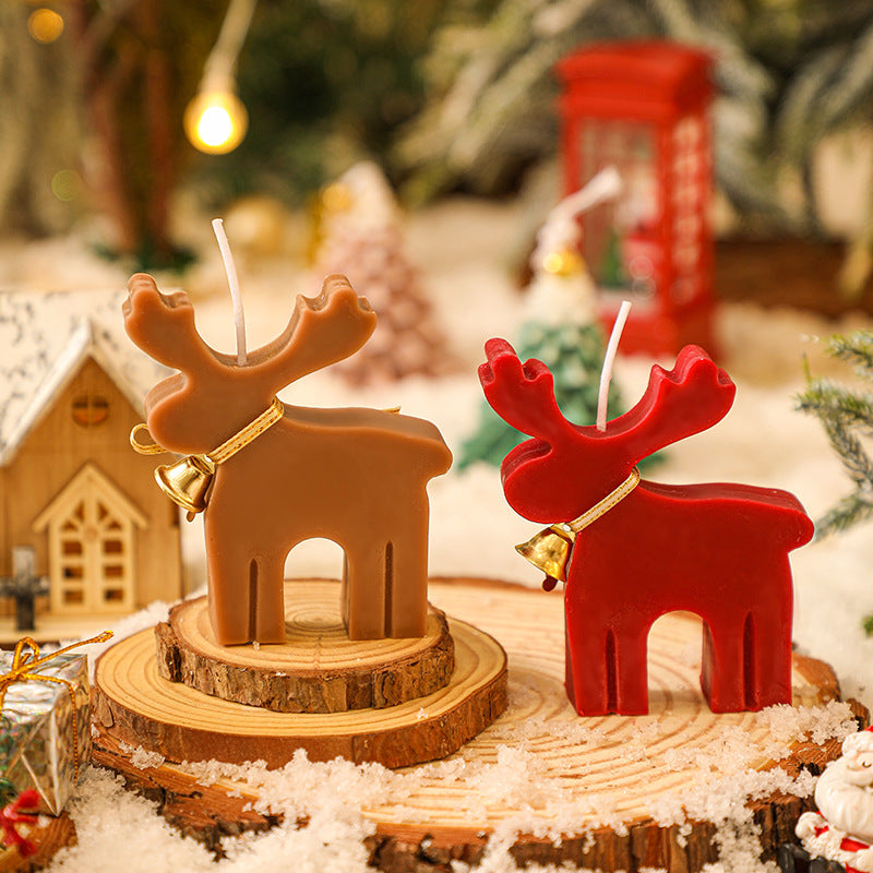 Christmas Animal-Shaped Aromatherapy Candle with Soy Wax - Festive Home Decor