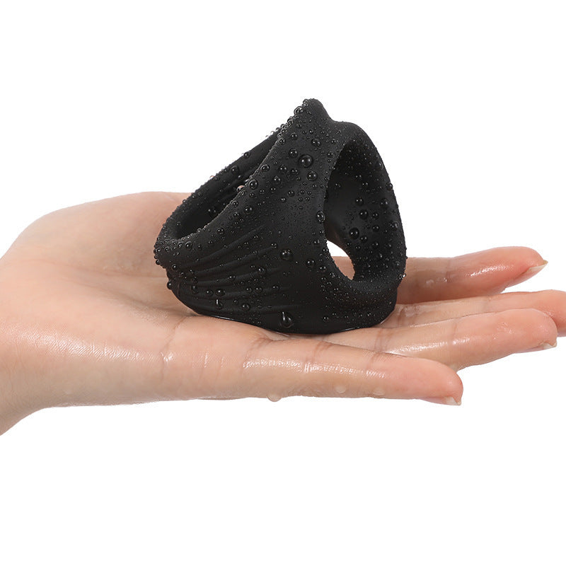 Elastic Silicone Rubber Toy for Adult Wellness - Black, 1PC